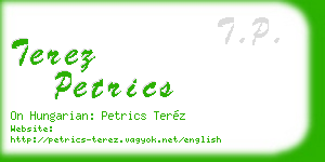 terez petrics business card